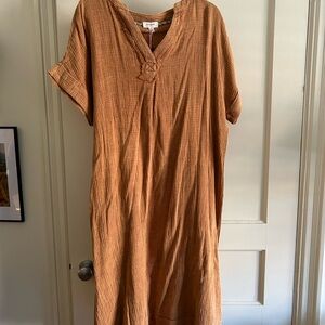 Umgee Terracotta Midi Dress